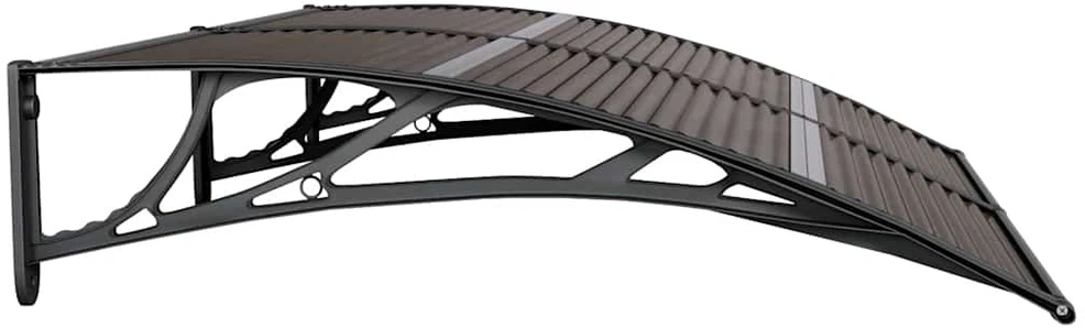 Stogelis durims, juodos spalvos, 150x100cm, polikarbonatas