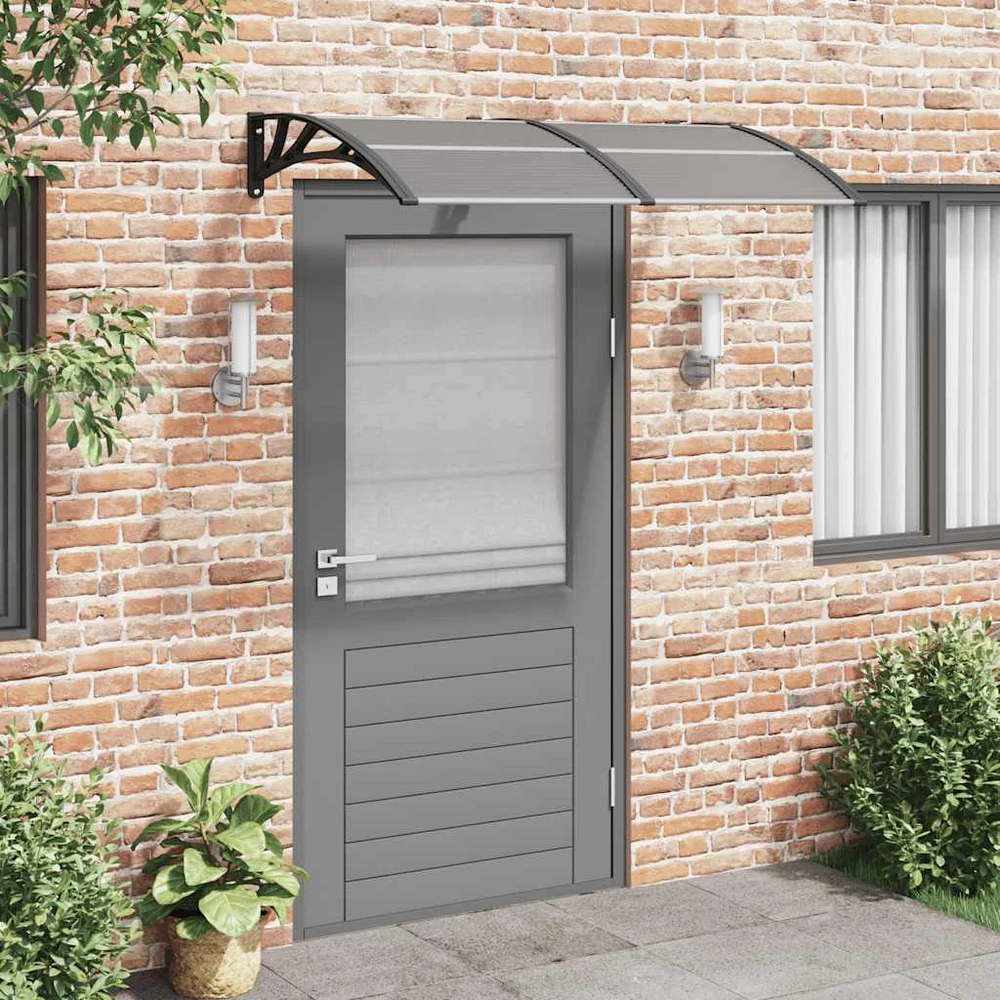 Stogelis durims, juodos spalvos, 150x75cm, polikarbonatas