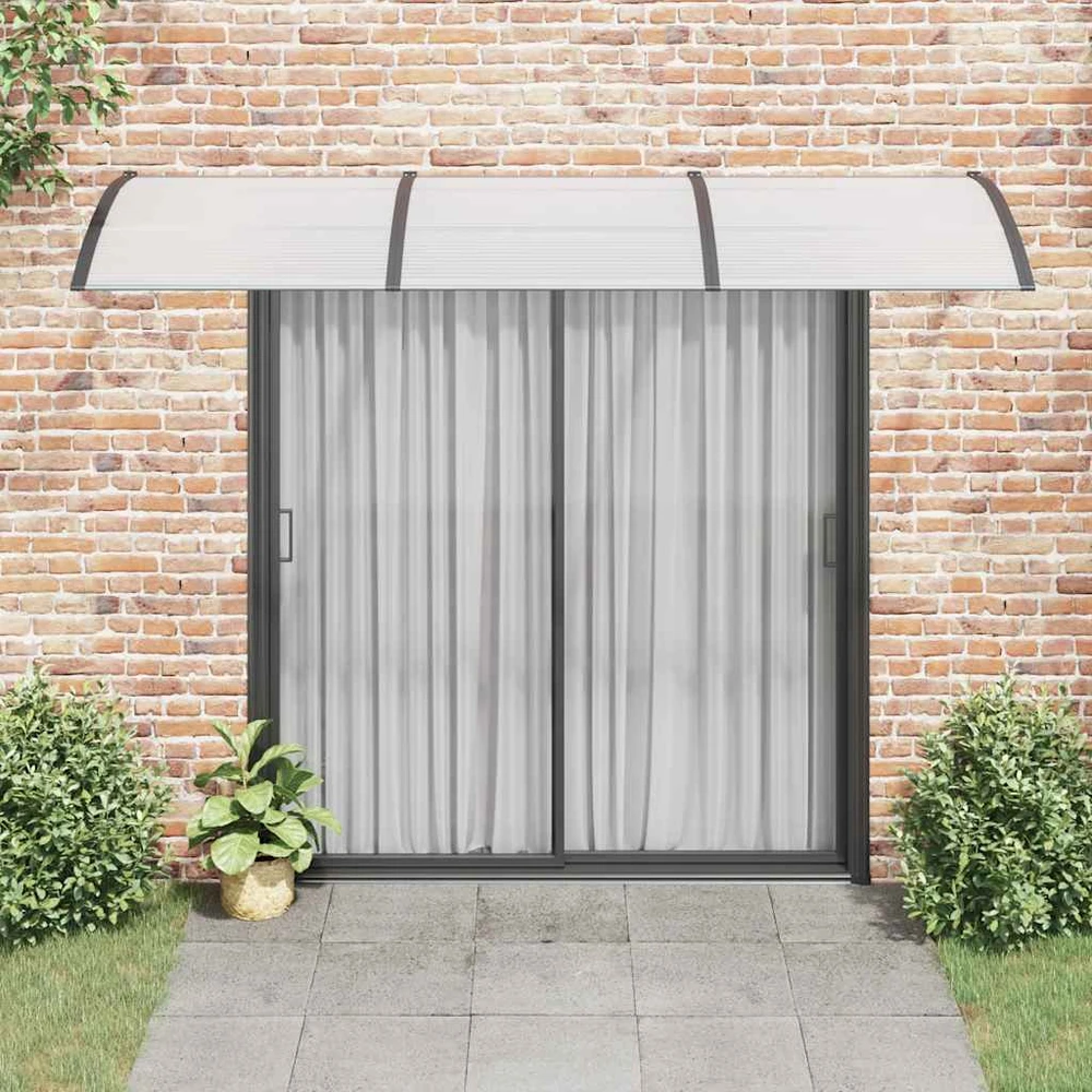 Stogelis durims, juodos spalvos, 300x100cm, polikarbonatas