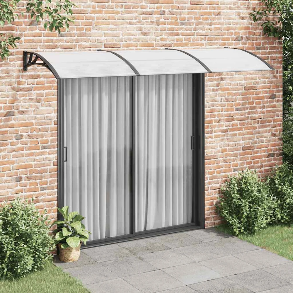 Stogelis durims, juodos spalvos, 300x100cm, polikarbonatas