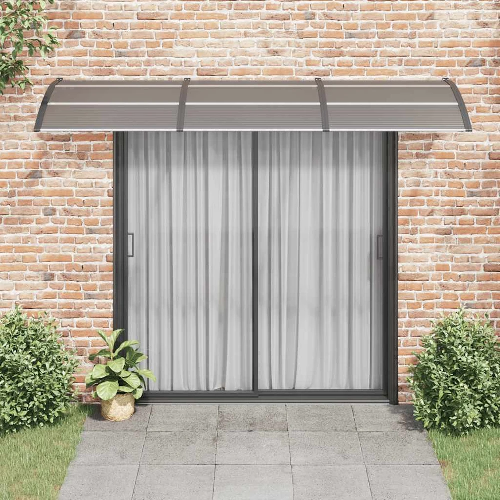 Stogelis durims, juodos spalvos, 300x100cm, polikarbonatas