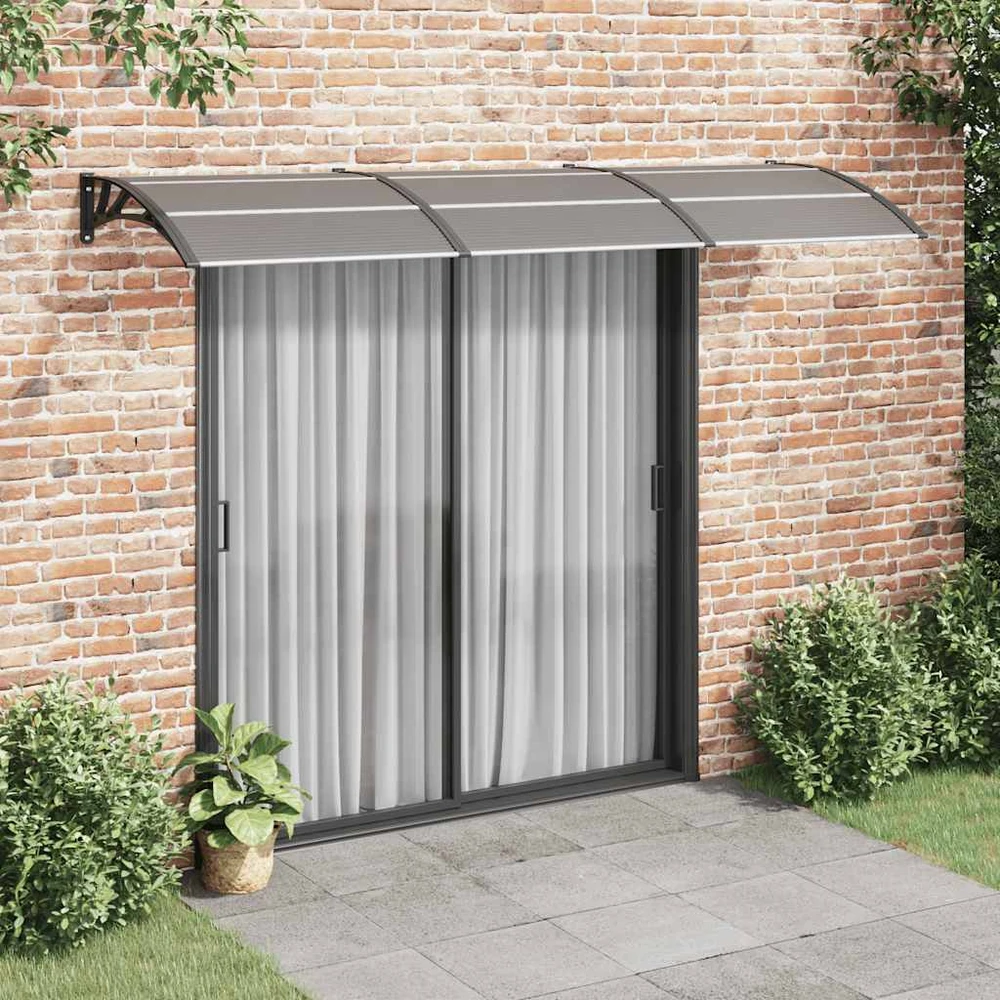 Stogelis durims, juodos spalvos, 300x100cm, polikarbonatas