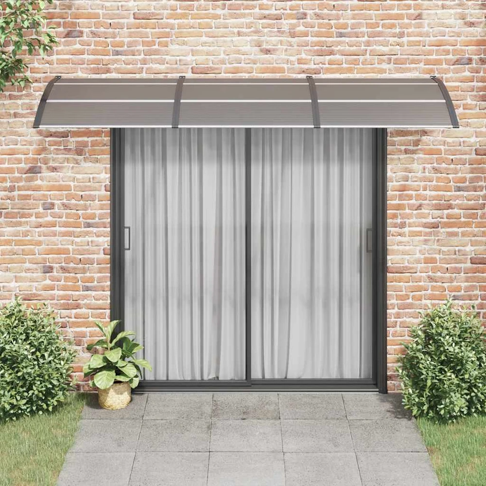 Stogelis durims, juodos spalvos, 300x75cm, polikarbonatas