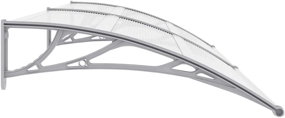Stogelis durims, pilkos ir permatomos spalvos, 240x75cm, PC