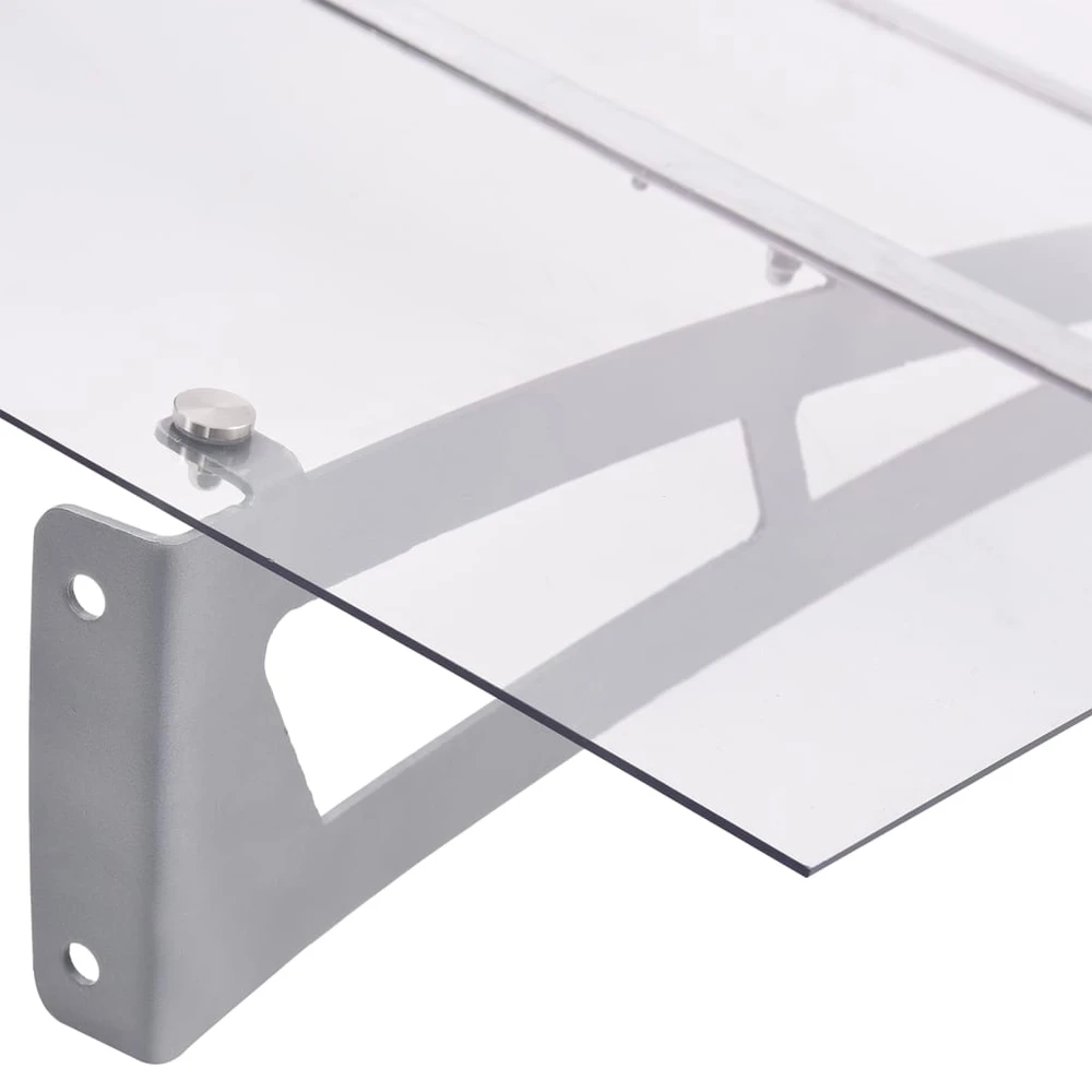 Stogelis durims, sidabrinis ir permatomas, 150x90cm, PET
