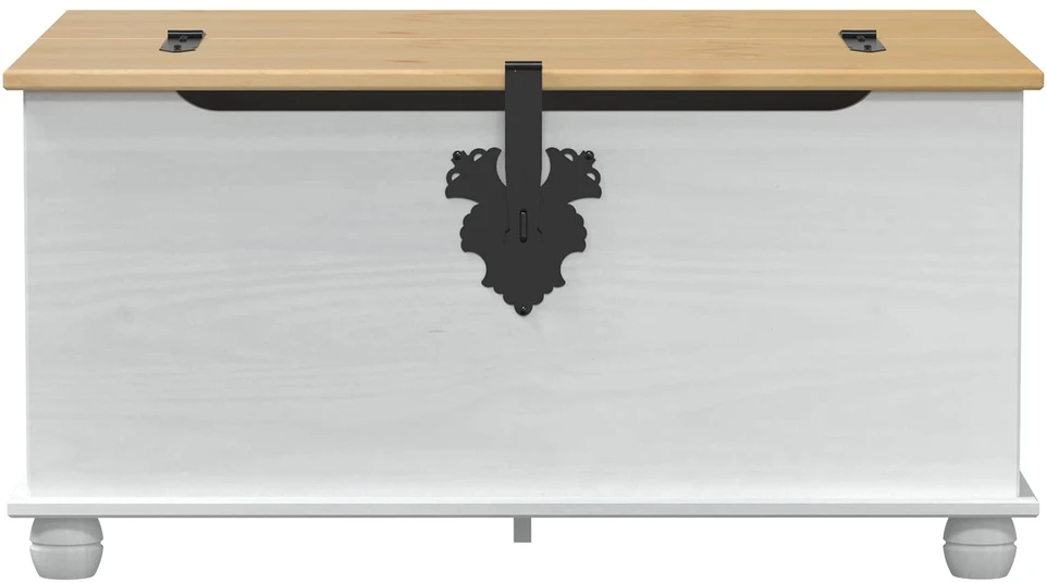 storage box Balta 90 x 78 x 45 cm Kietos pušies mediena