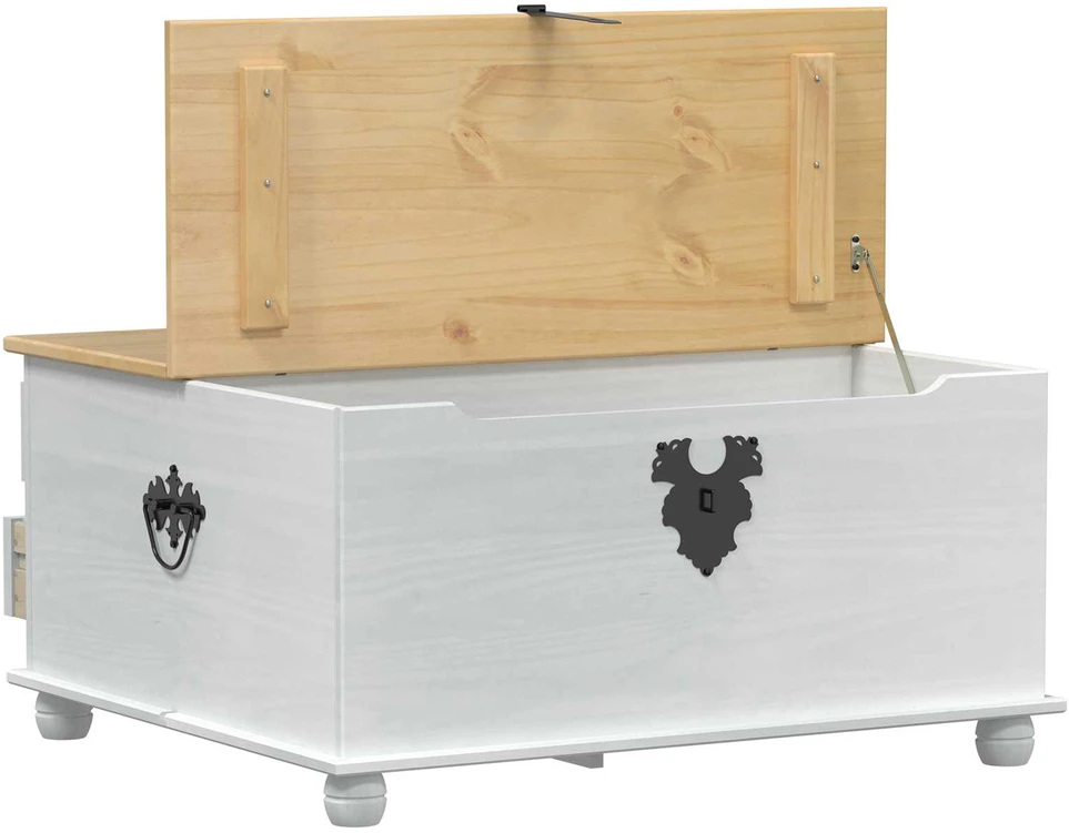 storage box Balta 90 x 78 x 45 cm Kietos pušies mediena