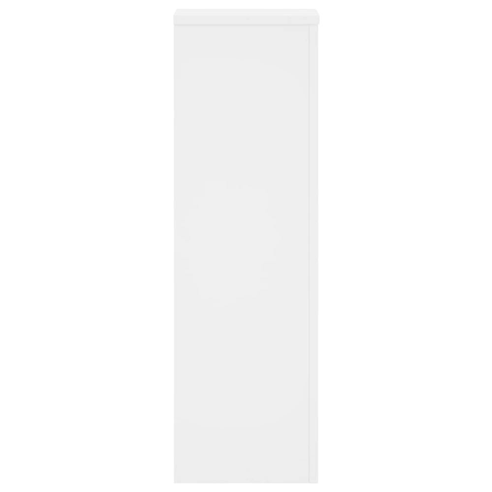 Stovai augalams, 2vnt., balti, 25x25x80cm, apdirbta mediena