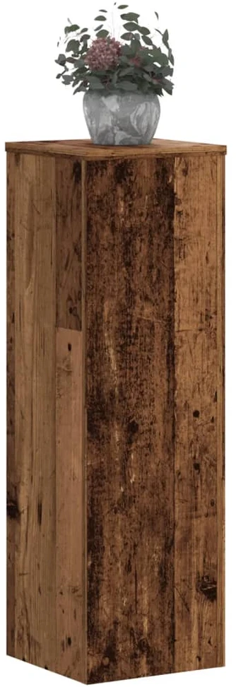 Stovai augalams, 2vnt., sendintos medienos, 25x25x80cm, mediena
