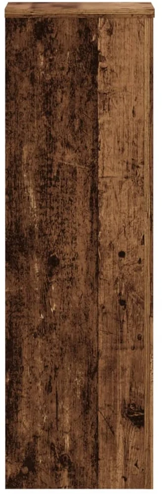 Stovai augalams, 2vnt., sendintos medienos, 25x25x80cm, mediena