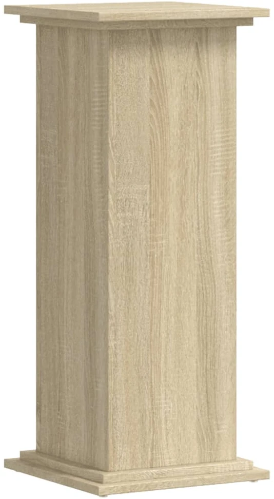 Stovas augalams, sonoma ąžuolo, 33x33x80cm, apdirbta mediena