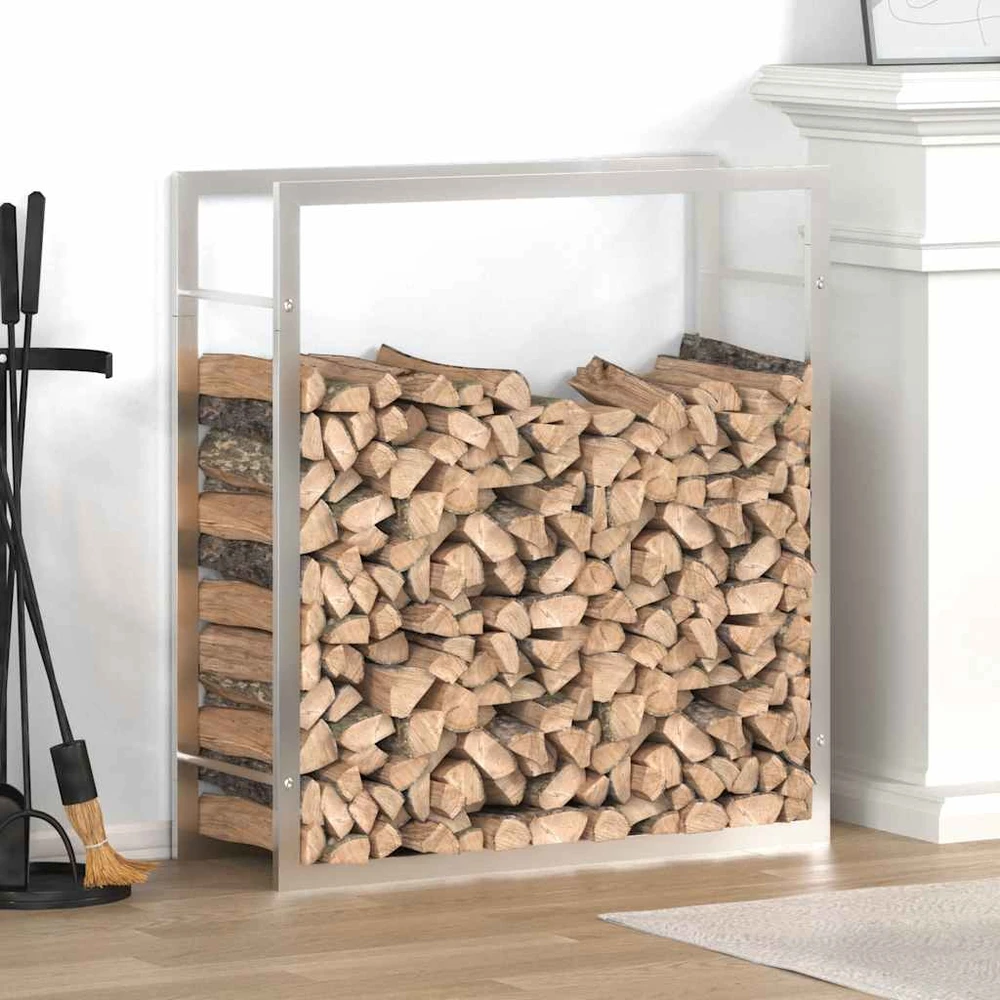 Stovas malkoms, 80x28x86 cm, nerūdijantis plienas