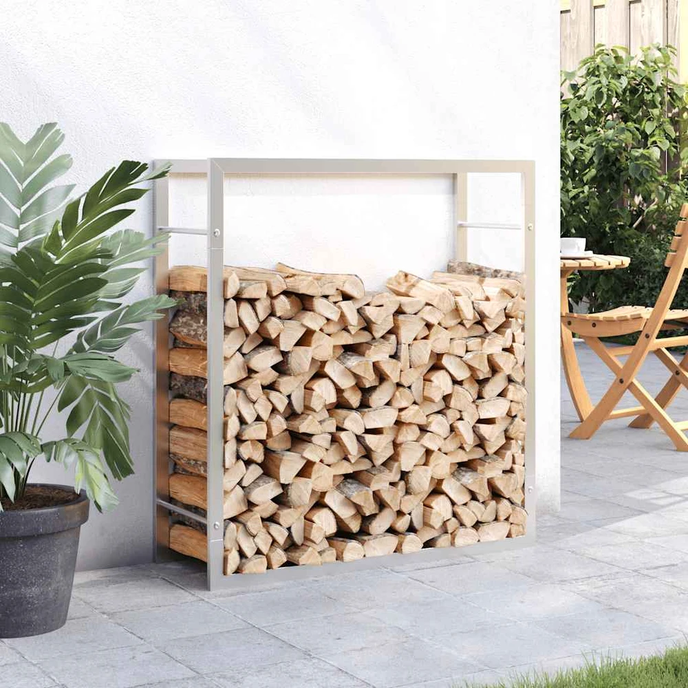 Stovas malkoms, 80x28x86 cm, nerūdijantis plienas