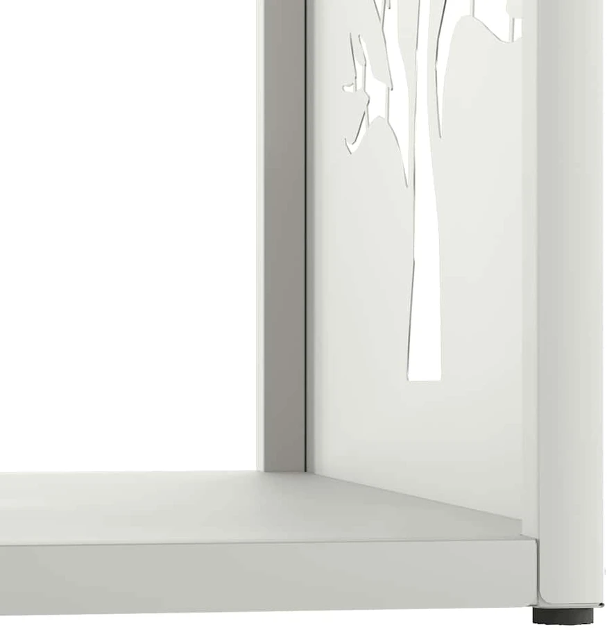 Stovas malkoms, balta, 40x40x40 cm, šaltai valcuotas plienas