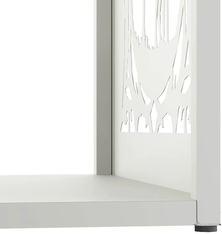 Stovas malkoms, balta, 40x40x40 cm, šaltai valcuotas plienas