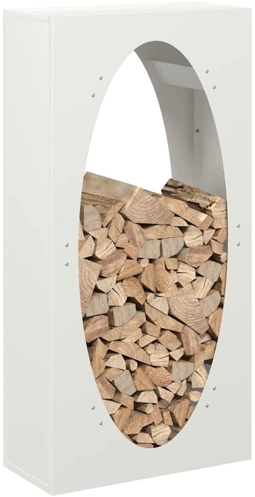 Stovas malkoms, balta, 50x23x100 cm, šaltai valcuotas plienas