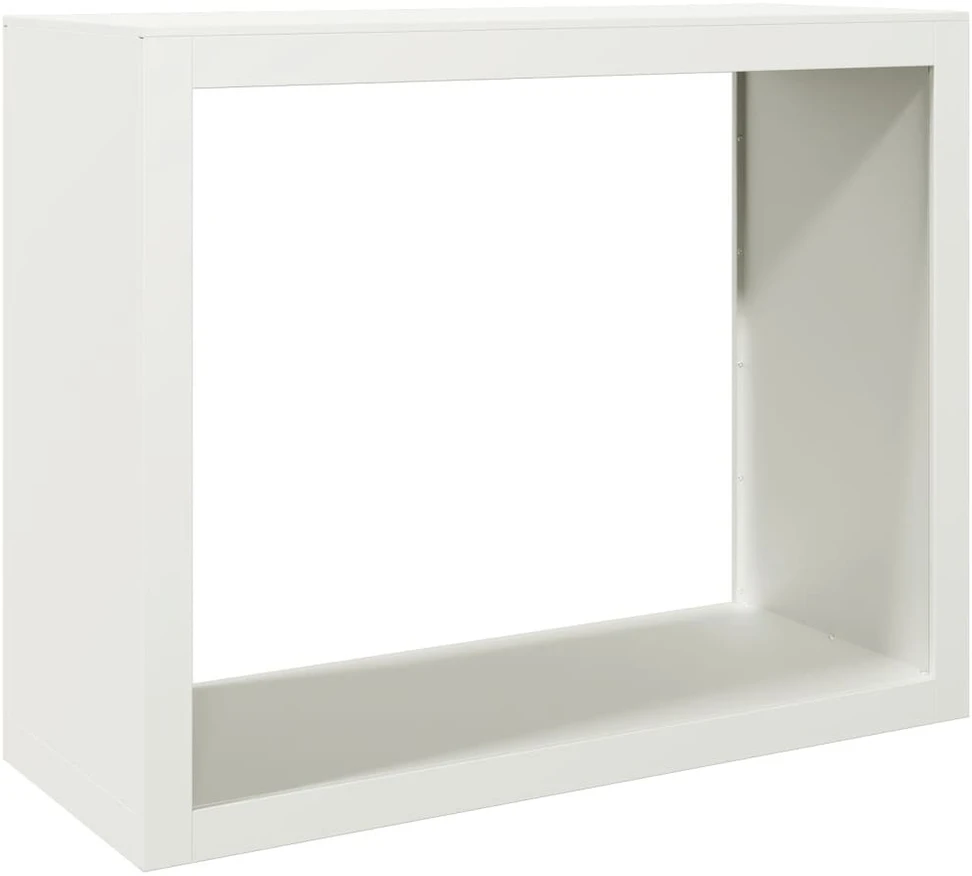 Stovas malkoms, baltos spalvos, 100x40x80cm, plienas