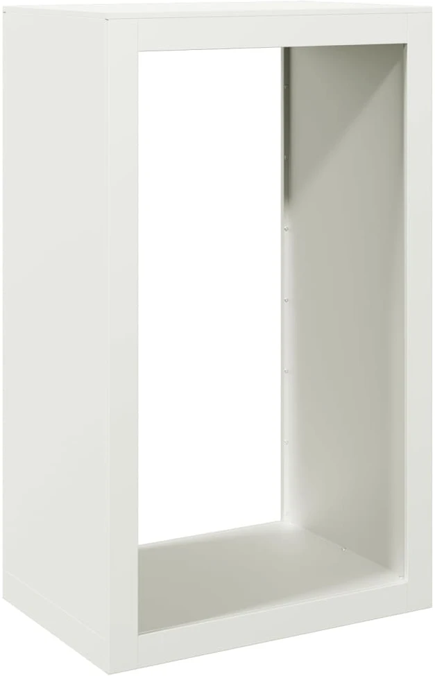 Stovas malkoms, baltos spalvos, 60x40x100cm, plienas