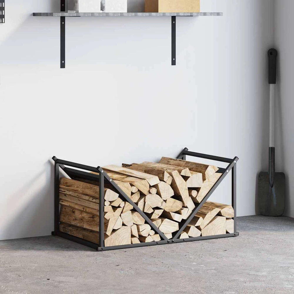 Stovas malkoms, juodos, 70x43x34,5 cm, šaltai valcuotas plienas