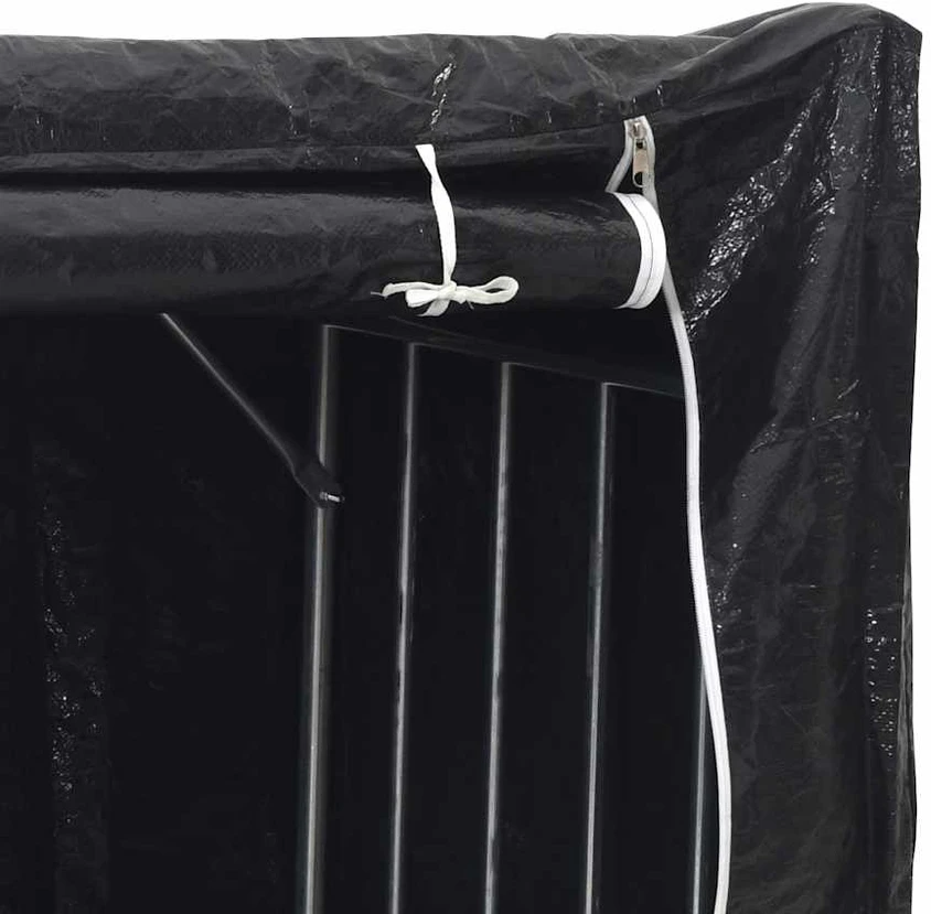 Stovas malkoms su apdangalu nuo lietaus, 100x80x200cm