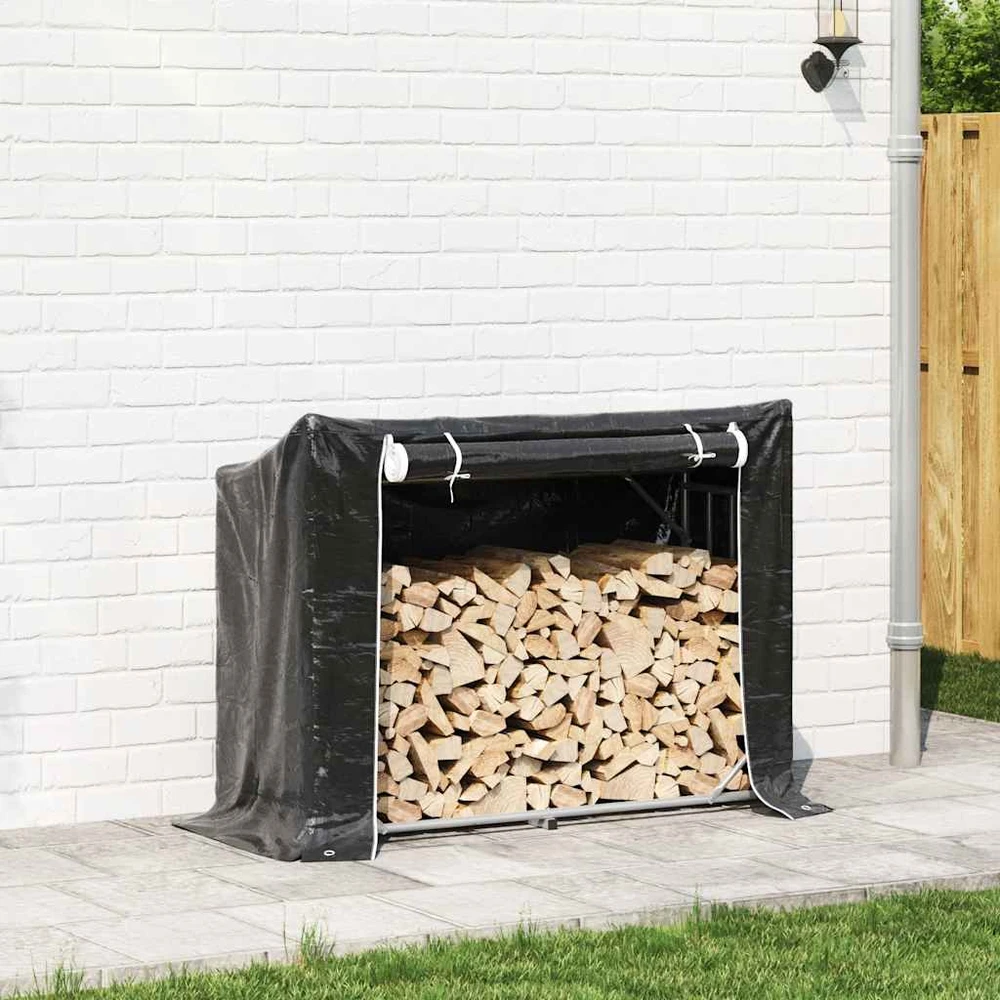 Stovas malkoms su apdangalu nuo lietaus, 151x60,5x110,5cm