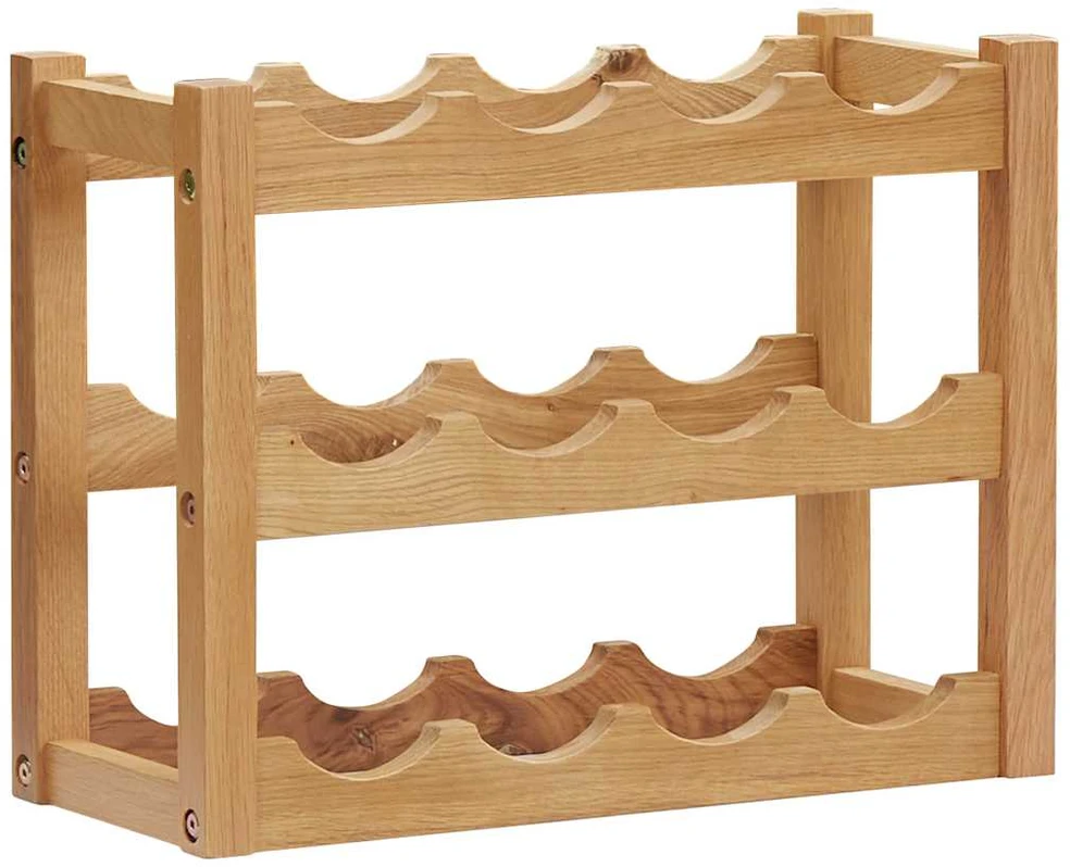 Stovas vynui skirtas 12 butelių, 47x21x36cm, ąžuolo masyvas