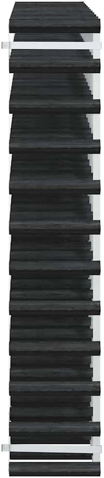 Stovas vynui skirtas 120 butelių, juodas, pušies masyvas