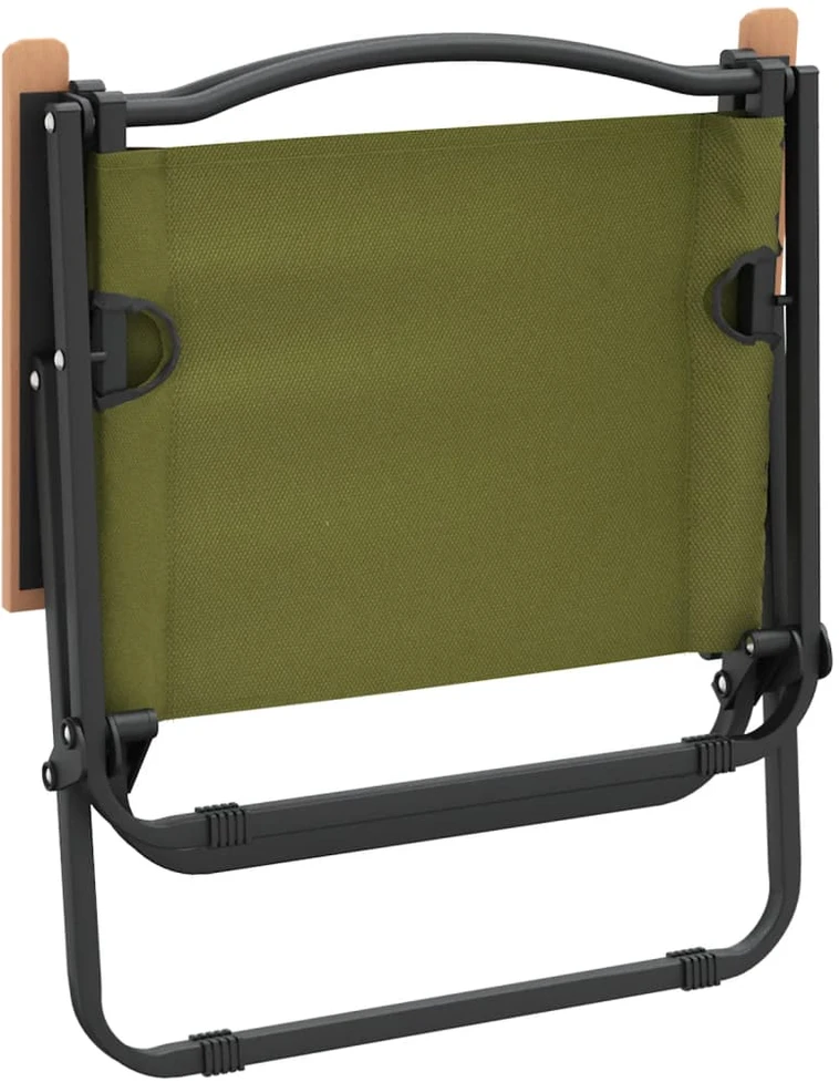 Stovyklavimo kėdės, 2vnt., žalios, 54x43x59cm, oksfordo audinys