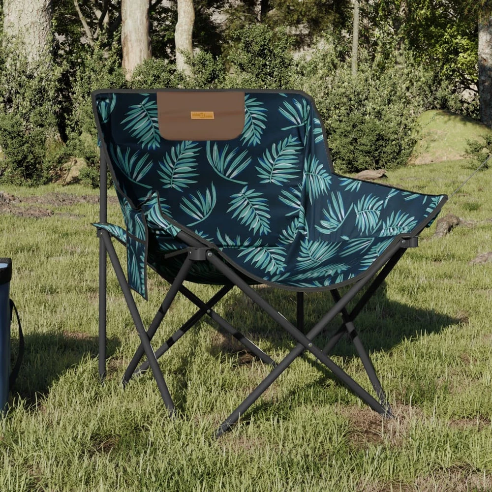 Stovyklavimo kėdės su kišenėmis, 2vnt., lapų, sulankstomos