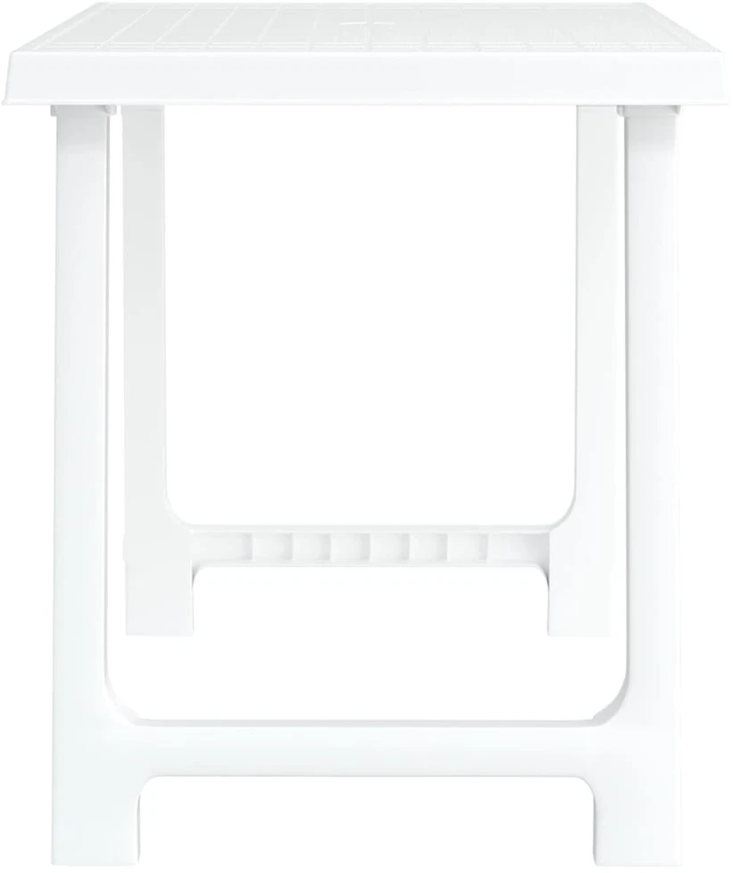 Stovyklavimo stalas, baltas, 79x56x64cm, PP, medienos imitacija