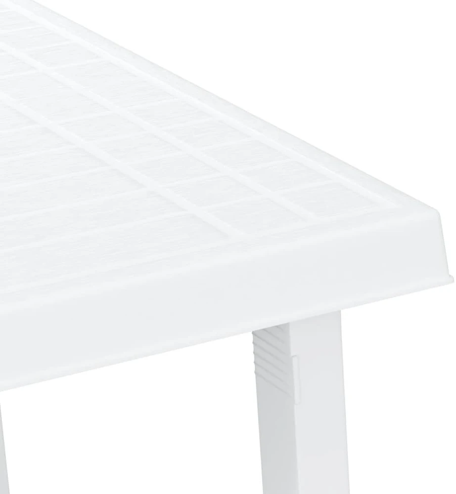 Stovyklavimo stalas, baltas, 79x56x64cm, PP, medienos imitacija
