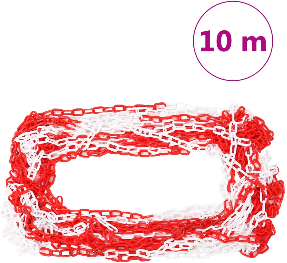 Stulpelių ir 10m plastikinės grandinės rinkinys