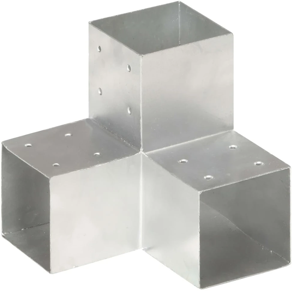 Stulpo sujungimas, 101x101mm, galvanizuotas metalas, Y formos