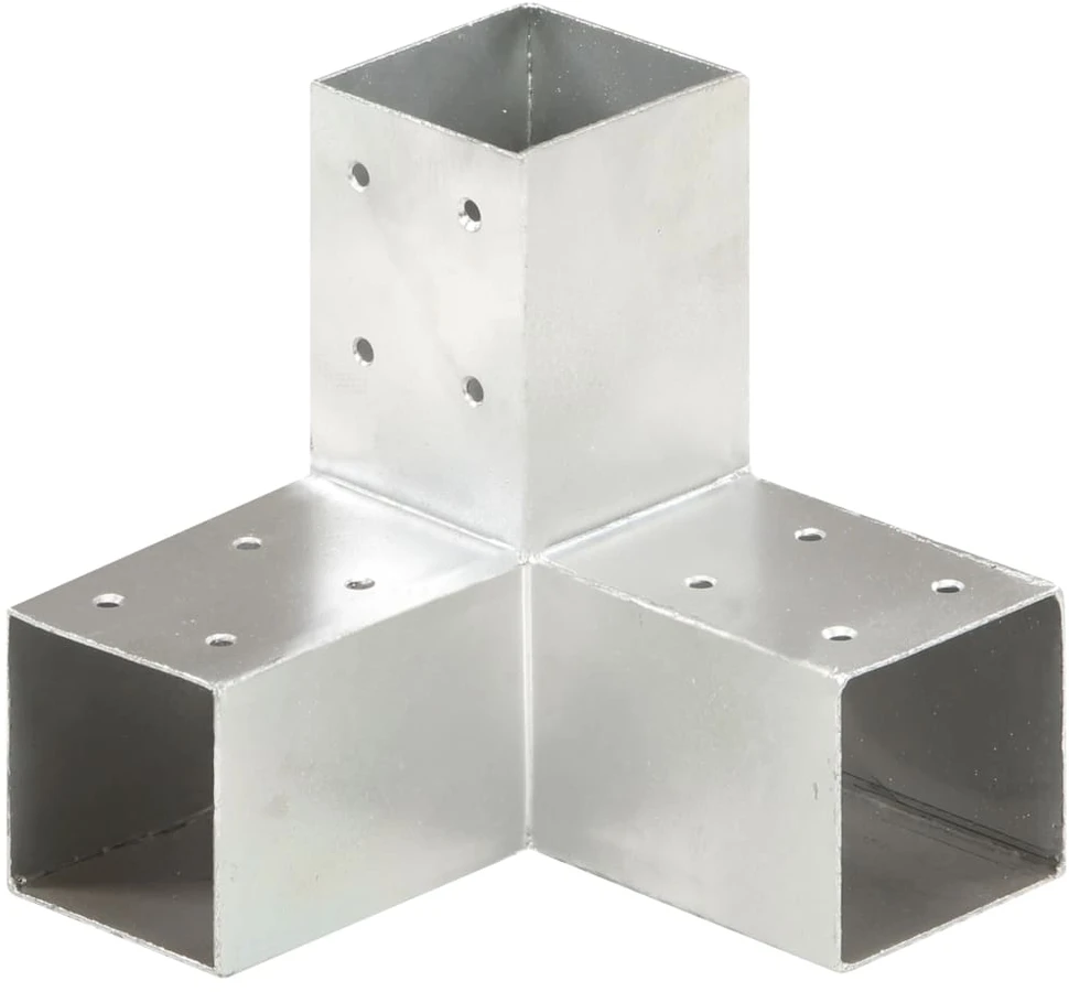 Stulpo sujungimas, 71x71mm, galvanizuotas metalas, Y formos