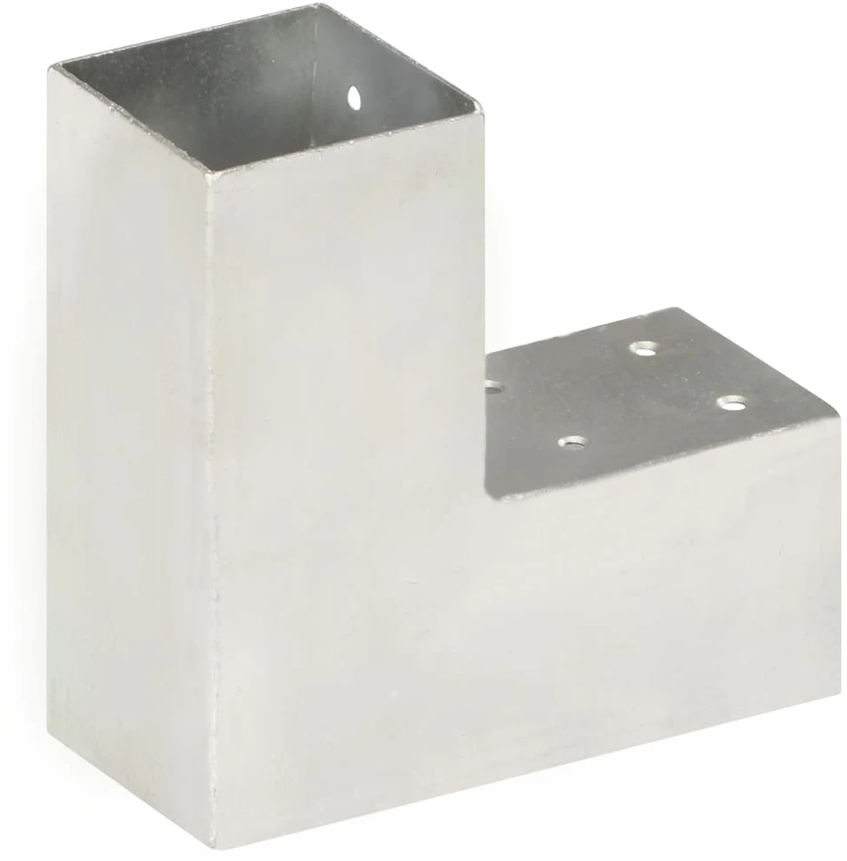 Stulpo sujungimas, 71x71mm, galvanizuotas metalas, L formos