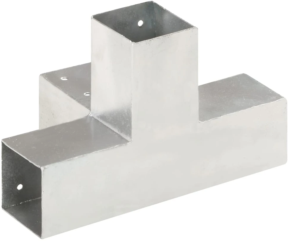 Stulpo sujungimas, 71x71mm, galvanizuotas metalas, X formos