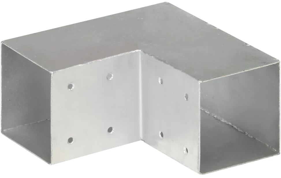 Stulpo sujungimas, 91x91mm, galvanizuotas metalas, L formos