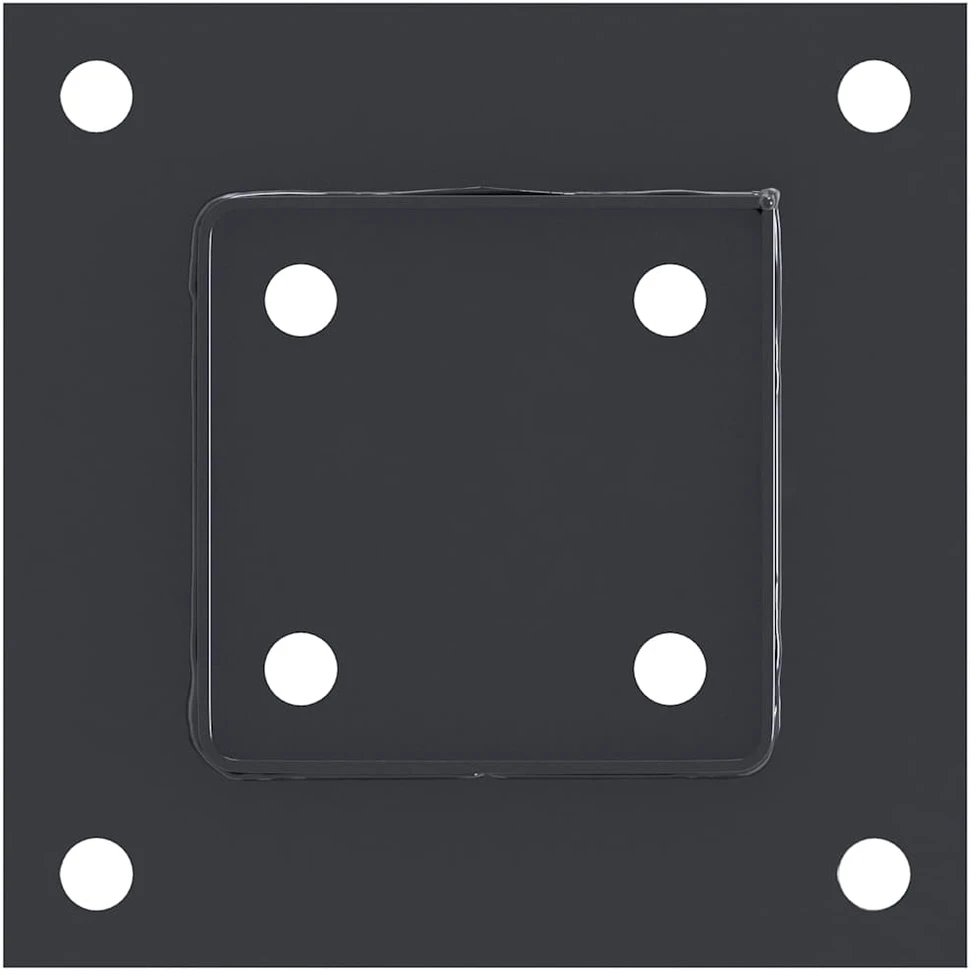 Stulpų pagrindai kvadratiniai, 12vnt., antracito sp., 81x81mm