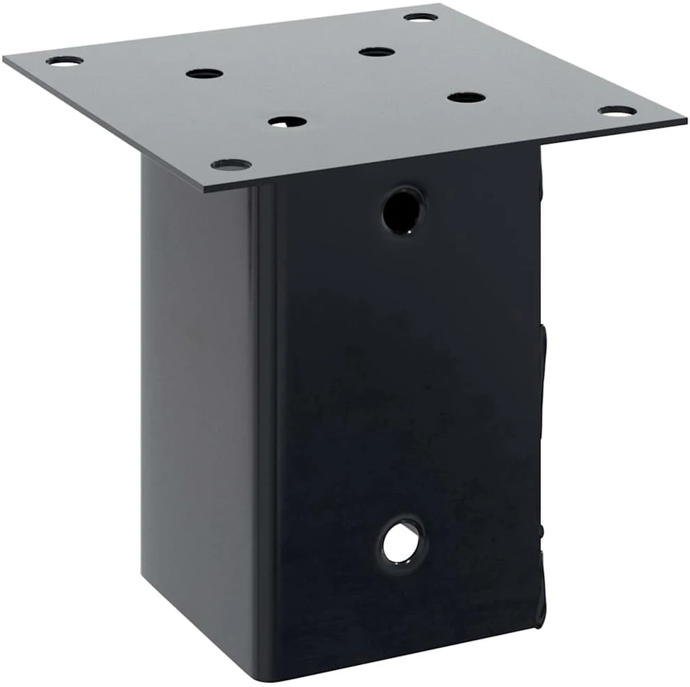 Stulpų pagrindai kvadratiniai, 12vnt., antracito sp., 81x81mm