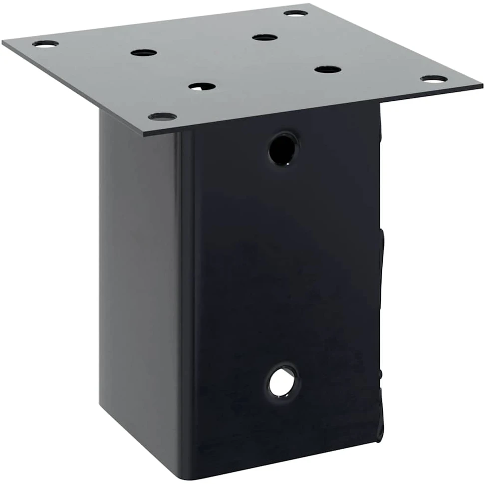 Stulpų pagrindai kvadratiniai, 12vnt., antracito sp., 91x91mm