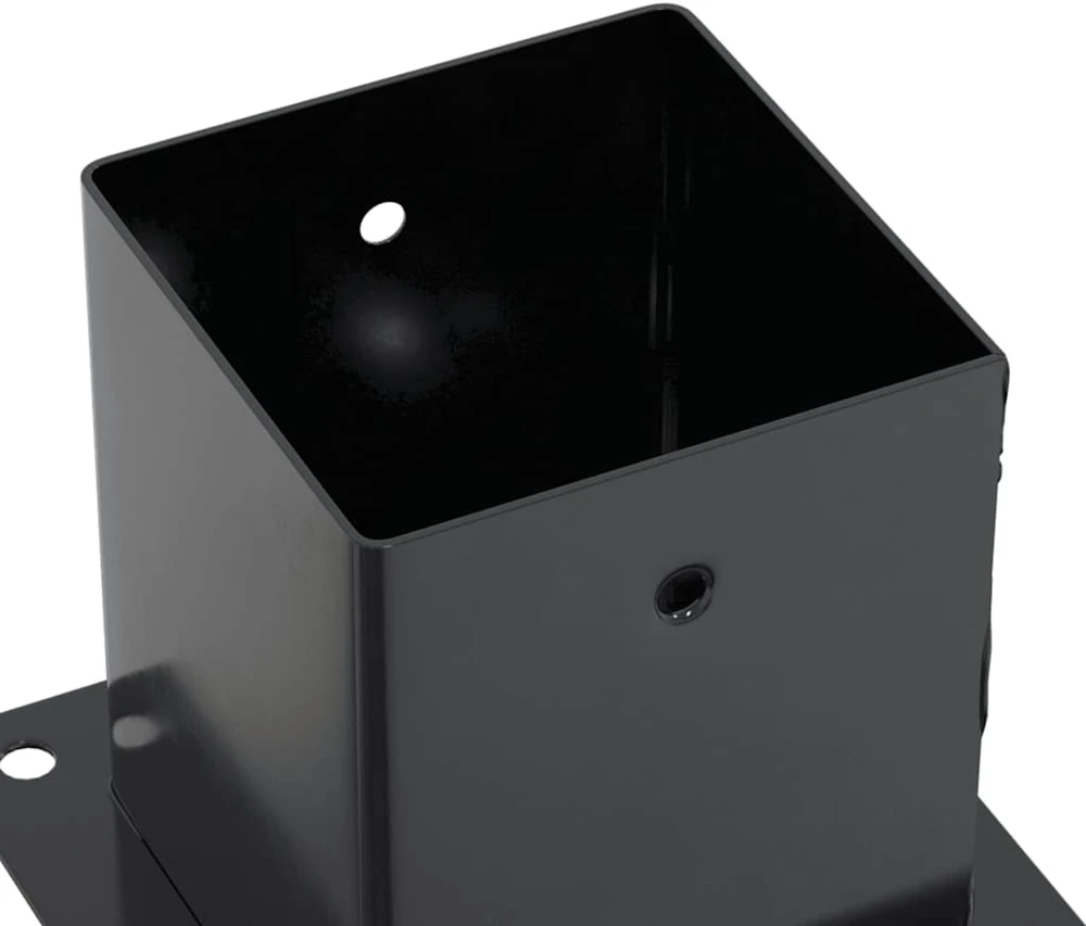 Stulpų pagrindai kvadratiniai, 4vnt., antracito sp., 121x121mm