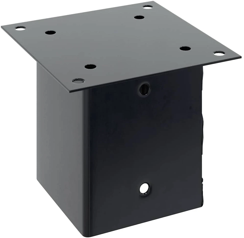 Stulpų pagrindai kvadratiniai, 4vnt., antracito sp., 121x121mm