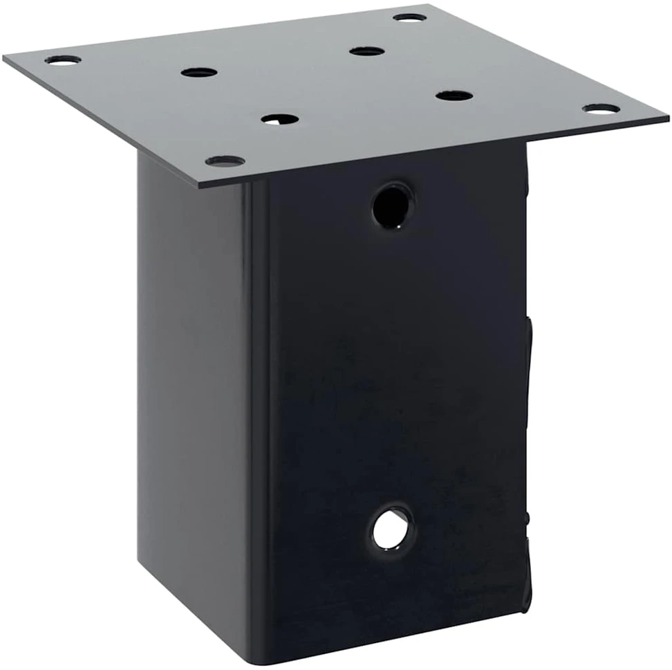 Stulpų pagrindai kvadratiniai, 4vnt., antracito sp., 91x91mm