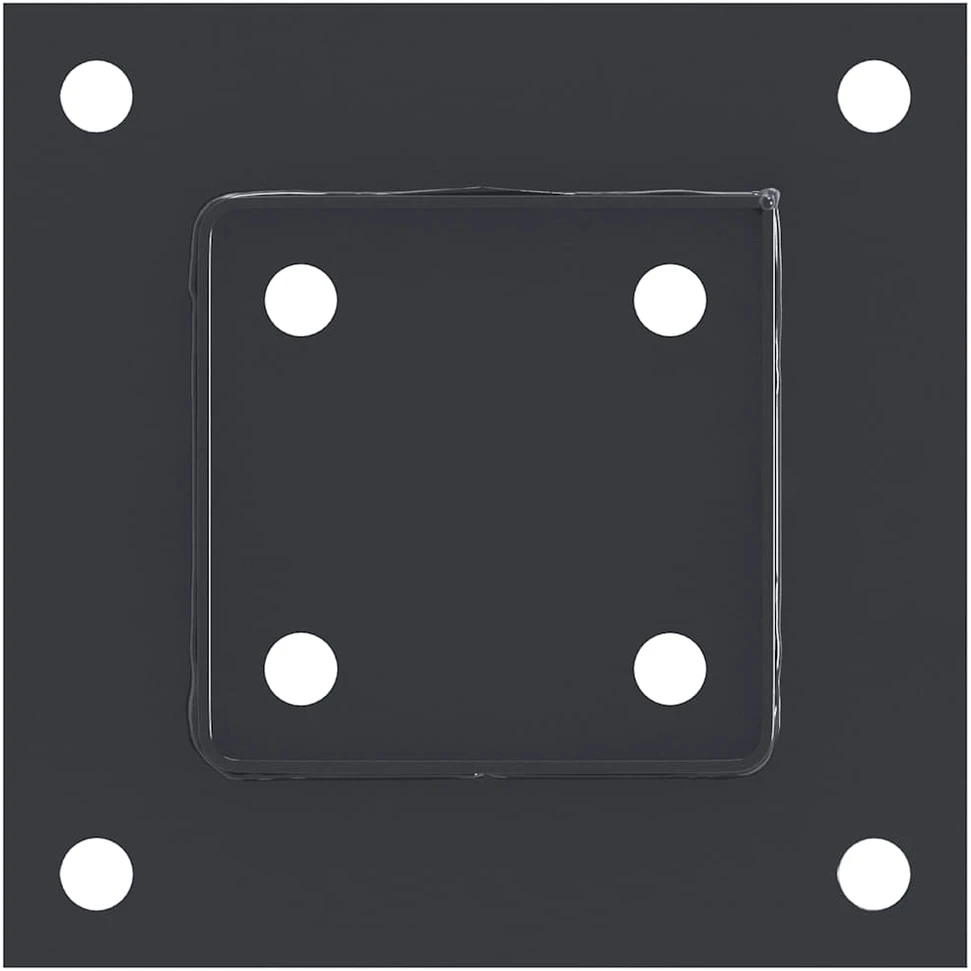 Stulpų pagrindai kvadratiniai, 4vnt., antracito sp., 91x91mm