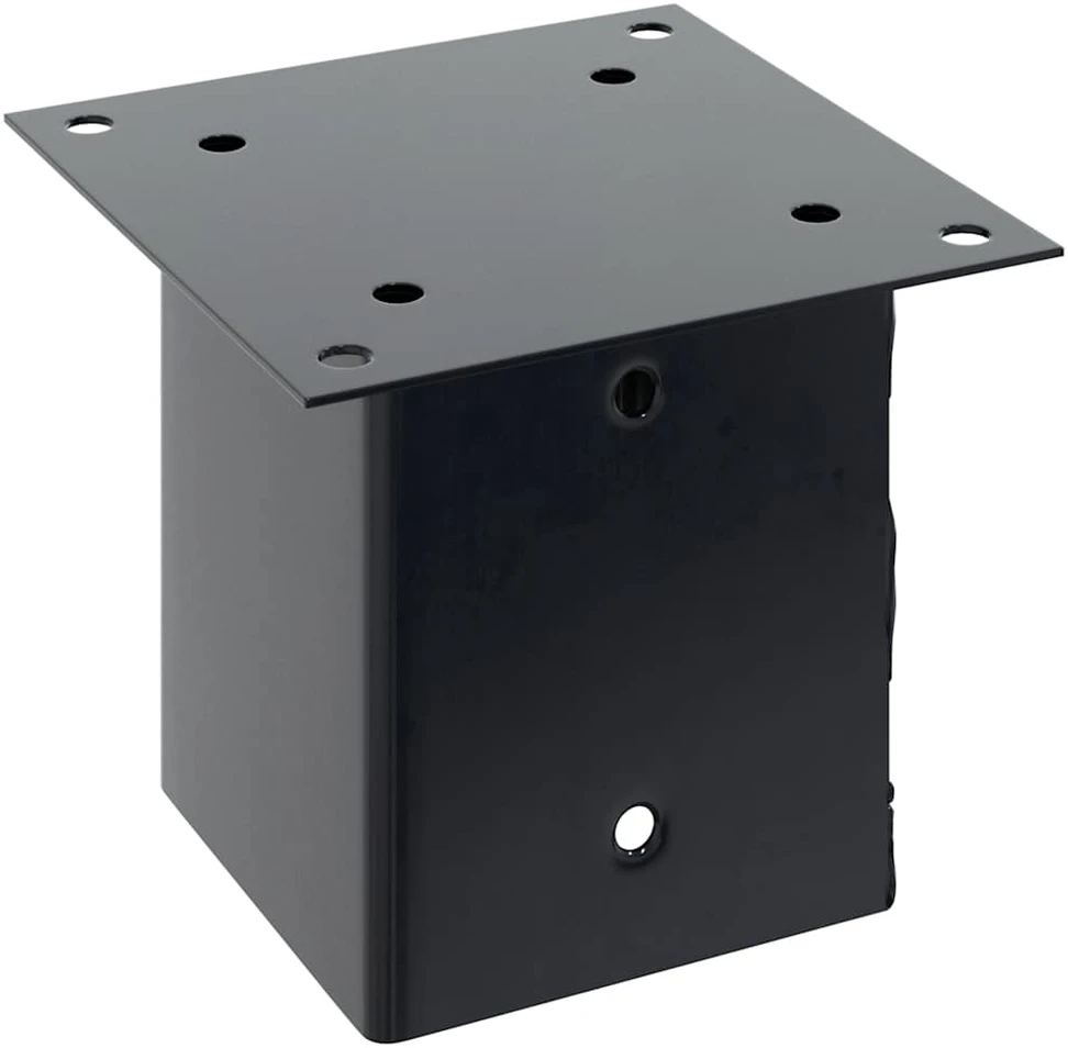 Stulpų pagrindai kvadratiniai, 4vnt., antracito sp., 101x101mm
