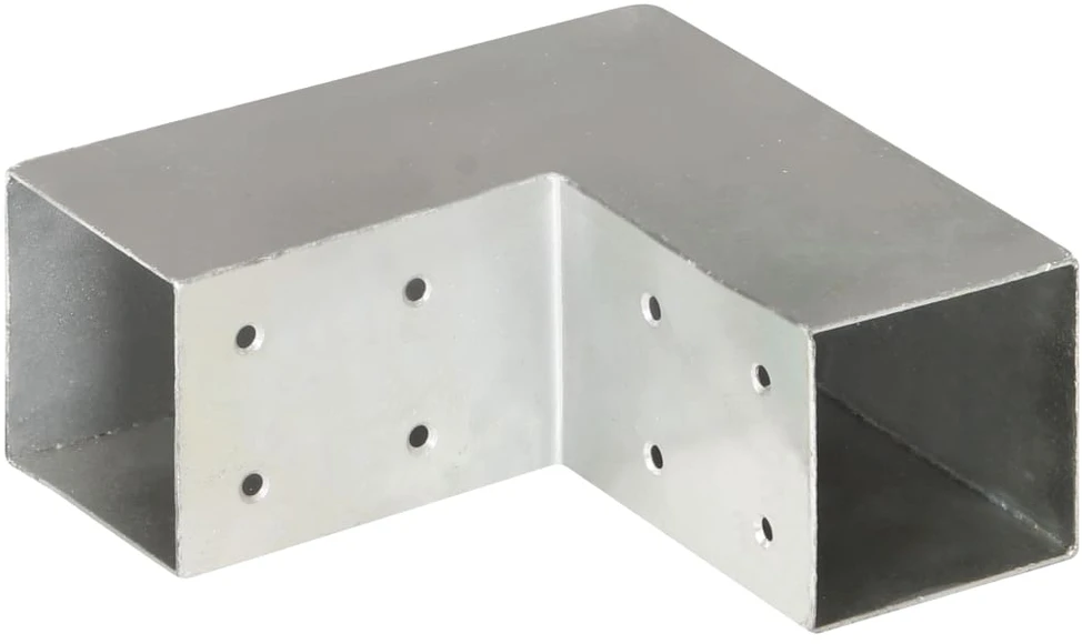 Stulpų sujungimai, 4vnt., 71x71mm, metalas, L formos