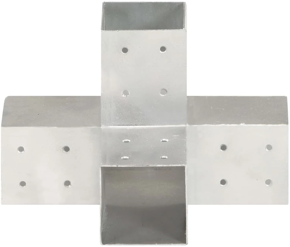 Stulpų sujungimai, 4vnt., 81x81mm, metalas, X formos