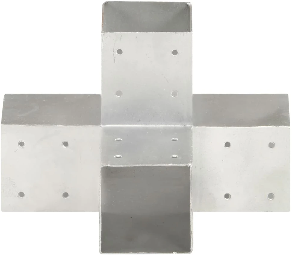 Stulpų sujungimai, 4vnt., 91x91mm, metalas, X formos