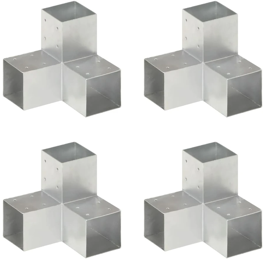 Stulpų sujungimai, 4vnt., 91x91mm, metalas, Y formos