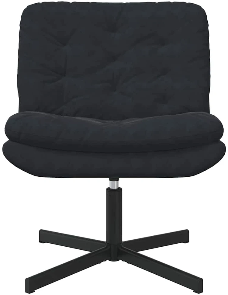 Fotelis Sukamas poilsio krėslas Juoda 63 x 75 x 76 cm Aksomas